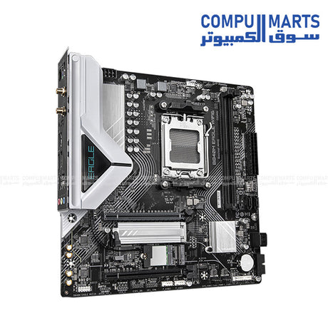 GIGABYTE- B840M -EAGLE- WIFI6- AM5- Micro-ATX- DDR5- motherboard - PCIe 4.0 - Wi-Fi 6-- background
