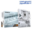 GIGABYTE B850 EAGLE ICE – White AM5 ATX motherboard – DDR5 up to 8200MT/s OC – PCIe 5.0 x16 slot – 3× M.2 SSD ports – 2.5GbE LAN
