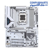 GIGABYTE B850 EAGLE WiFi7 ICE – White AM5 ATX motherboard – DDR5 up to 8200MT/s OC – PCIe 5.0 x16 – Wi‑Fi 7 & 2.5 GbE LAN – 3× M.2 Slots
