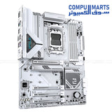 GIGABYTE B850 EAGLE WiFi7 ICE – White AM5 ATX motherboard – DDR5 up to 8200MT/s OC – PCIe 5.0 x16 – Wi‑Fi 7 & 2.5 GbE LAN – 3× M.2 Slots
