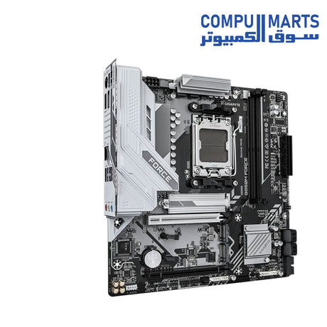 Rear panel connectors of the B850 chipset motherboard sold in Egypt