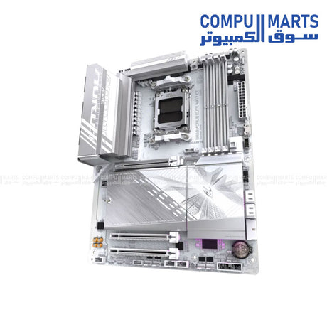 Built with AMD B850 chipset, PCIe 5.0 x16 expansion slot, M.2 PCIe 5.0 storage connector and four SATA 6Gb/s ports