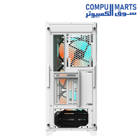 GIGABYTE C301 Glass - Mid Tower PC Gaming Case, Tempered Glass, USB Type-C, 4X ARBG Fans Included (GB-C301GW)