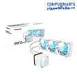 GIGABYTE EAGLE 360 cooling solution featuring 400 mm tubing, copper block material, and 3 x 120mm ARGB fans available in Egypt through Compumarts