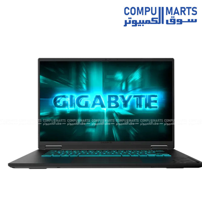 Gigabyte Gaming A16 GA63H RTX 5050 laptop with AMD Ryzen 7 processor and 165Hz 16 inch IPS display available in Egypt