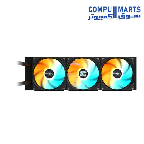 Black radiator and fan assembly with FEP tube and nylon sleeve
