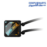 Copper block liquid cooling system for Intel and AMD sockets available at Compumarts