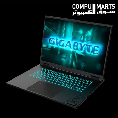 GIGABYTE Gaming A16 GA65H laptop with 16GB DDR5 RAM and 512GB Gen4 SSD