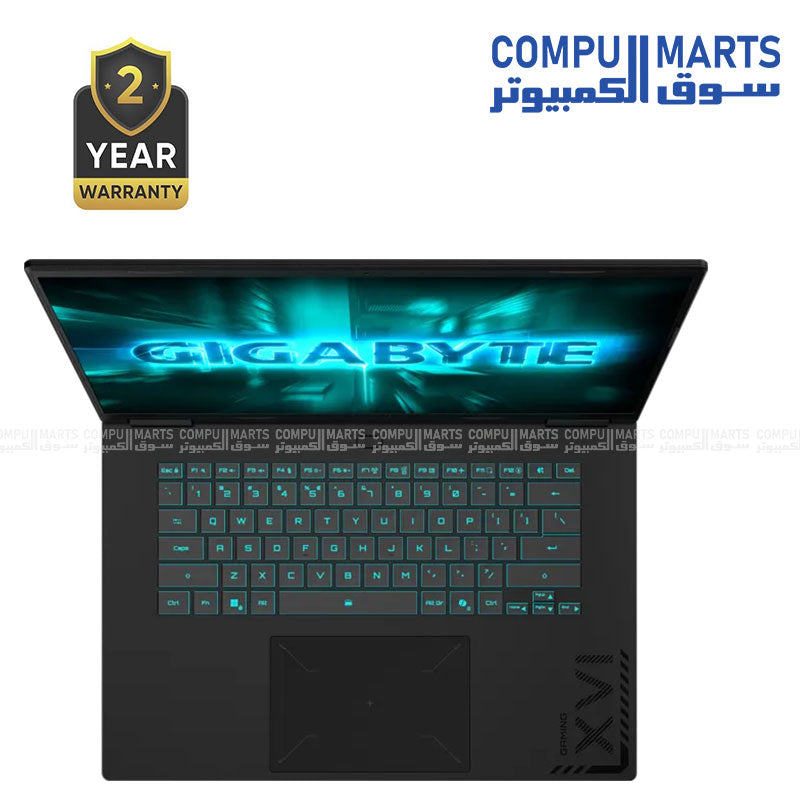 GIGABYTE Gaming A16 CWH with 32GB DDR5 RAM and 1TB SSD storage configuration
