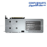 GIGABYTE GeForce RTX 5060 Ti AERO OC 16GB blower-style single‑fan graphics card on white background
