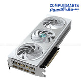 GIGABYTE GeForce RTX 5060 Ti AERO OC 16GB blower-style single‑fan graphics card on white background
