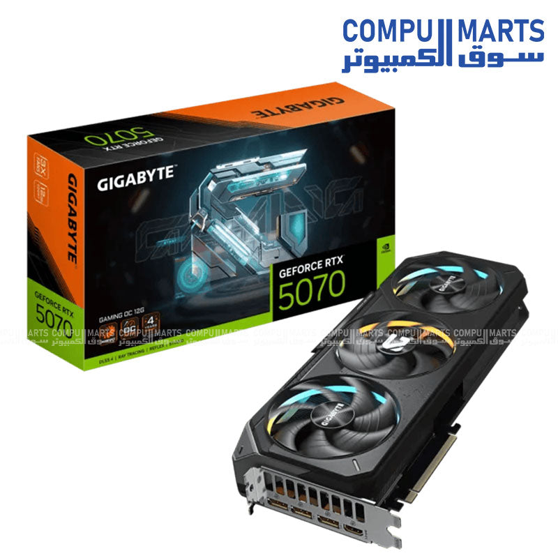 Gigabyte GeForce RTX 5070 GAMING OC 12G Graphics Card 12GB GDDR7 PCIe 5.0 192-bit GV-N5070GAMING OC 12GD