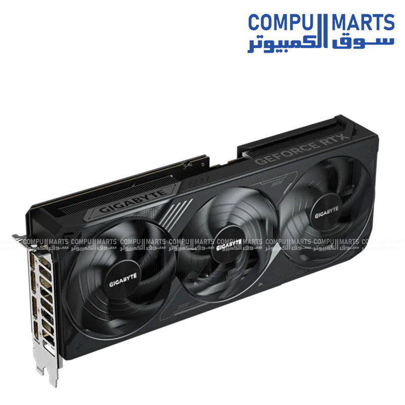 GIGABYTE WINDFORCE OC 16G Rev 1.0 graphics card featuring GeForce RTX 5070 Ti, 256-bit memory bus, and DisplayPort 2.1b outputs for buyers searching graphics cards in Egypt.