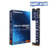 GIGABYTE Gen4 4000E SSD 1TB PCI Express 4.0x4 NVMe 1.4 M.2 2280 SSD with up to 4000 MB/s read speed for storage upgrades in Egypt