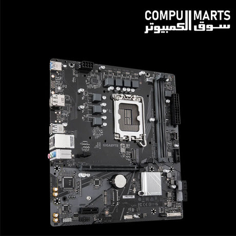 GIGABYTE H610M D3W DDR4 motherboard with two DDR4 memory slots and 64GB capacity