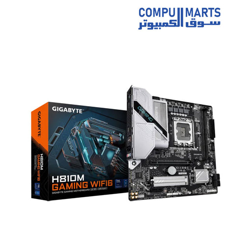 GIGABYTE H810M GAMING WIFI6 Micro ATX motherboard supporting Intel Core Ultra processors