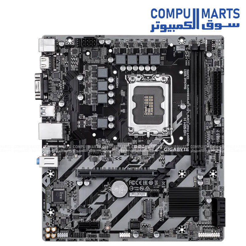 GIGABYTE H810M H motherboard supporting Intel Core Ultra processors and DDR5 memory