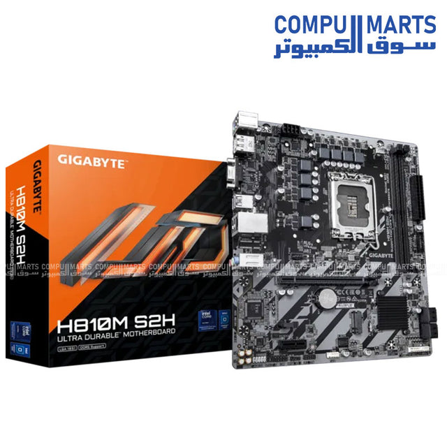 GIGABYTE H810M S2H LGA1851 DDR5 Micro ATX motherboard with Intel H810 chipset