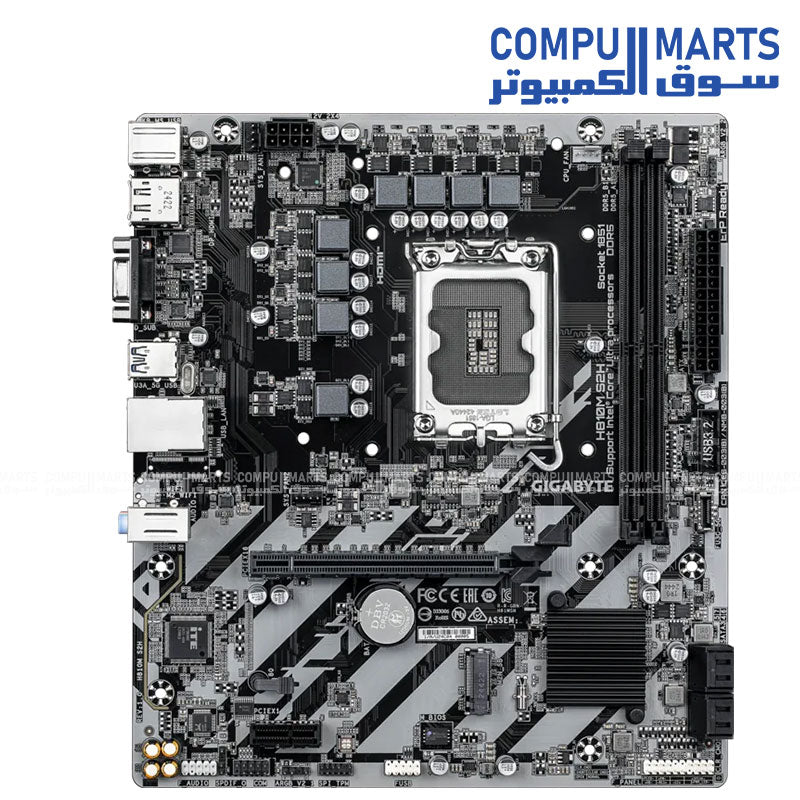 GIGABYTE H810M S2H motherboard featuring DDR5 memory support up to 128GB and PCIe 4.0