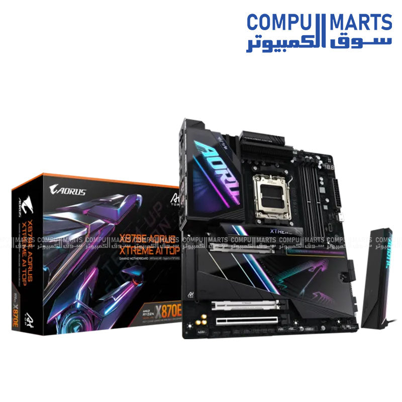 GIGABYTE X870E AORUS XTREME AI TOP E-ATX AM5 Motherboard with AMD X870E, DDR5, PCIe 5.0, USB4, Wi-Fi 7, Dual 10GbE LAN