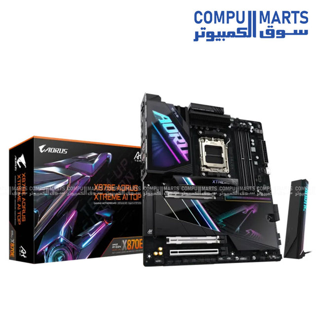 GIGABYTE X870E AORUS XTREME AI TOP AM5 motherboard with AMD X870E chipset, DDR5, PCIe 5.0 and USB4 from Compumarts