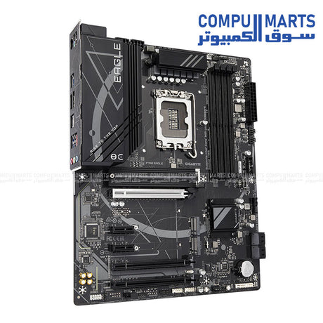 GIGABYTE Z790 EAGLE AX rev.1.0 – DDR5 Overclocking up to 7600+ MT/s – PCIe 5.0 x16 – Wi‑Fi 6E + Bluetooth 5.3 – 2.5GbE LAN – USB‑C 10 Gb/s
