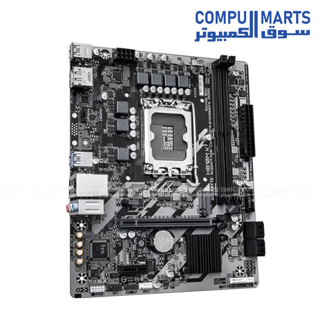 GIGABYTE H810M-K Micro ATX motherboard with LGA1851, DDR5 memory support and PCIe 4.0 available in Egypt.