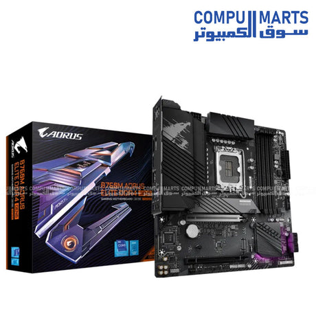 GIGABYTE B760M AORUS ELITE DDR4 GEN5 motherboard with LGA1700, Intel B760 chipset and PCIe 5.0 in Egypt.