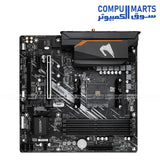AMD B550 Micro ATX motherboard supporting Ryzen 5000, Ryzen 4000G, and Ryzen 3000 processors with Wi-Fi 6E