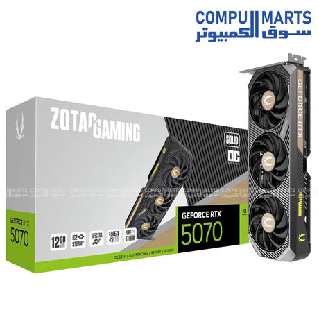 ZOTAC GAMING GeForce RTX 5070 SOLID OC 12GB GDDR7 Desktop Graphics Card