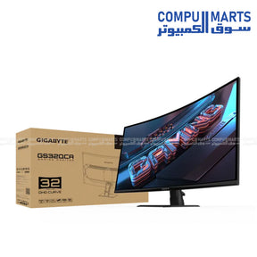 GIGABYTE GS32QCA 31.5 inch QHD curved VA gaming monitor 180Hz 1ms HDR Ready