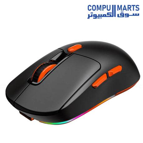 Meetion Air GW38 Pixart PAW3104 with charging base 3-mode rechargeable wireless and Bluetooth gaming mouse black