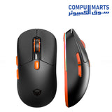 Meetion Air GW38 Pixart PAW3104 with charging base 3-mode rechargeable wireless and Bluetooth gaming mouse black