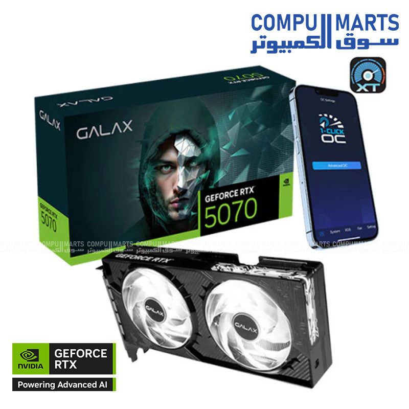 GALAX GeForce RTX 5070 1-Click OC 12GB GDDR7 - Black