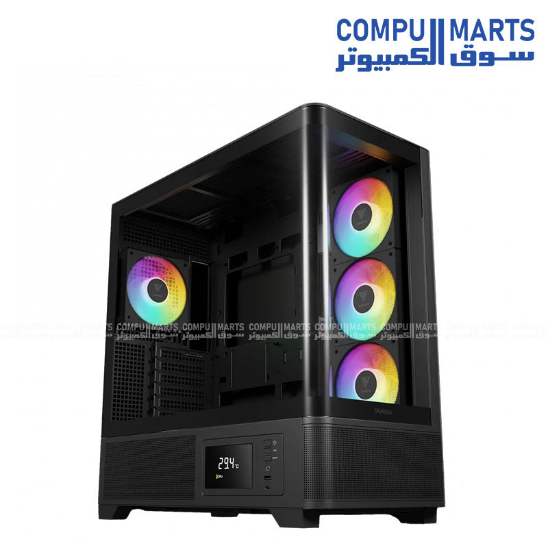 Gamdias ATLAS P2 CG Mid Tower Case