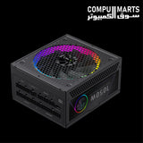 GameMax fully modular ATX power supply with 110-240V AC input and APFC