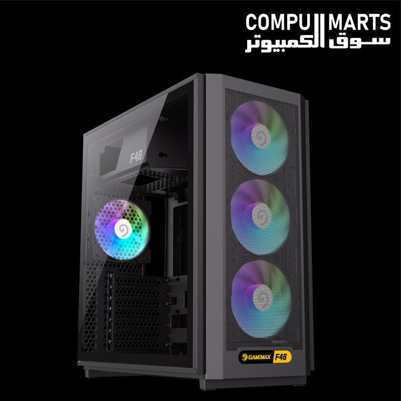 F46 BK ATX gaming PC chassis
