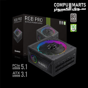 GameMax RGB PRO 1300P 1300W 80 Plus Platinum Power Supply