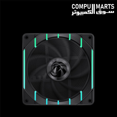 GameMax TORNADO T12 ARGB 12CM black ARGB fan with hydraulic bearing