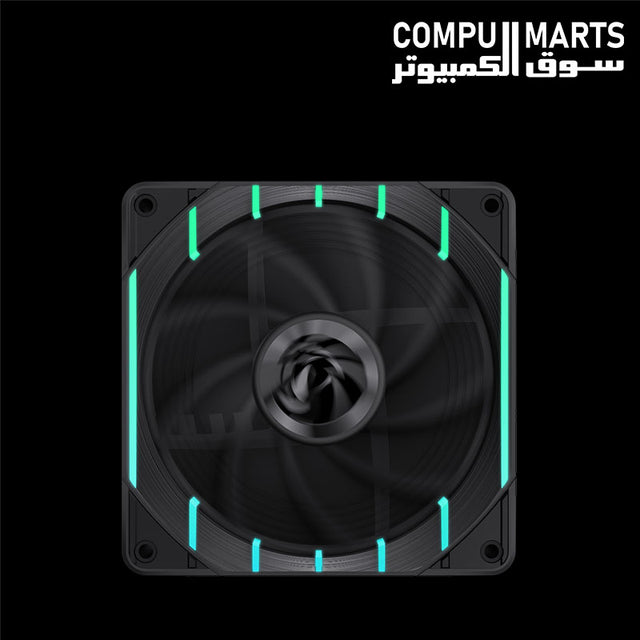 GameMax TORNADO T12 ARGB 12CM black ARGB fan with hydraulic bearing