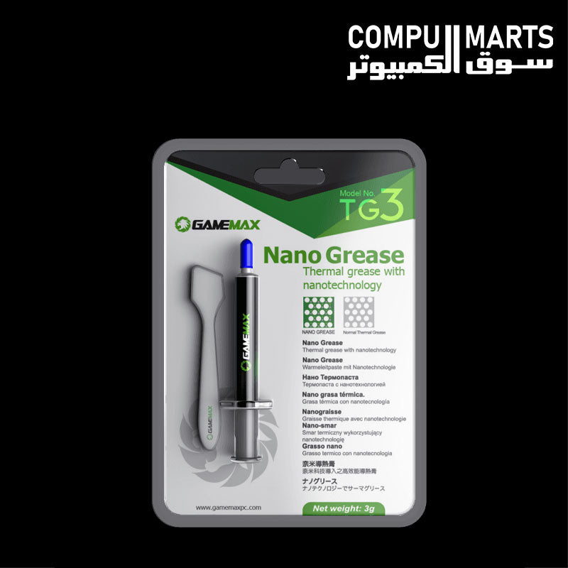 TG3 thermal paste for gaming computer builds