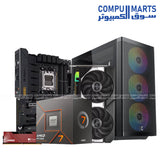 Gaming PC with Ryzen 7 8700F and RTX graphics options.