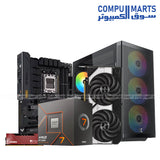 Gaming PC with Ryzen 7 8700F and RTX graphics options.