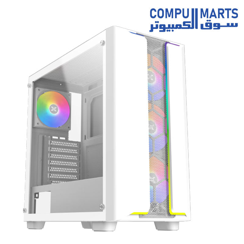 XIGMATEK Gaming Y Pro Dual ARGB LED Strip EATX Gaming Case Black