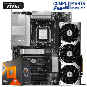 Ryzen 7 7800X3D – MSI PRO B850-P WIFI – MSI RTX 5070 Ti VENTUS 3X OC PLUS – Gaming PC Build Egypt