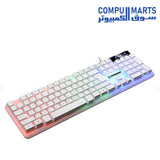 Gamma K-510 104 Keys Wired Gaming Keyboard with English and Arabic Layout