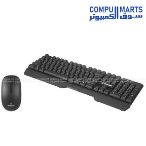 Gamma K-525 Wireless Keyboard + Mouse Combo English & Arabic