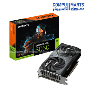 GeForce RTX 5050 WINDFORCE OC 8G graphics card for gaming in Egypt