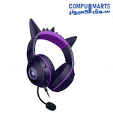 Over-ear Razer Kraken Kitty V2 Gengar Edition USB headset with 32 Ohms impedance for users in Egypt