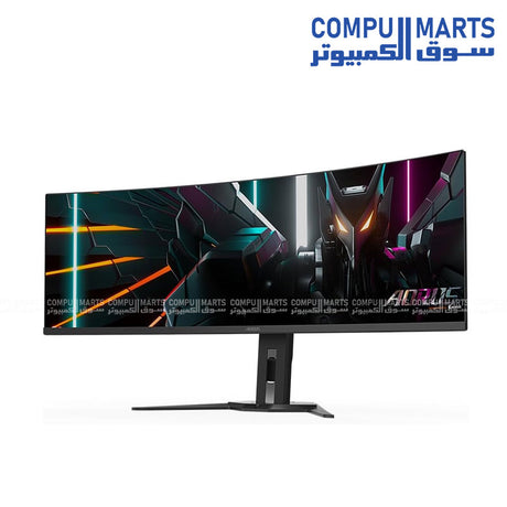 Gigabyte- AORUS- CO49DQ -49-inch -QD-OLED -Ultra-Wide -Curved Gaming -Monitor, 5120x1440 -DQHD, 144Hz, 0.03ms, HDR Display